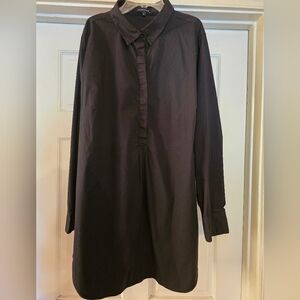 Womens Universal Standard Black Dress Shirt